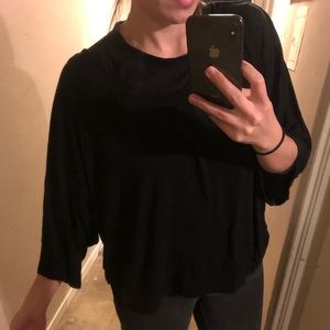 Dressy black cotton shirt women - Brand Johnny USA